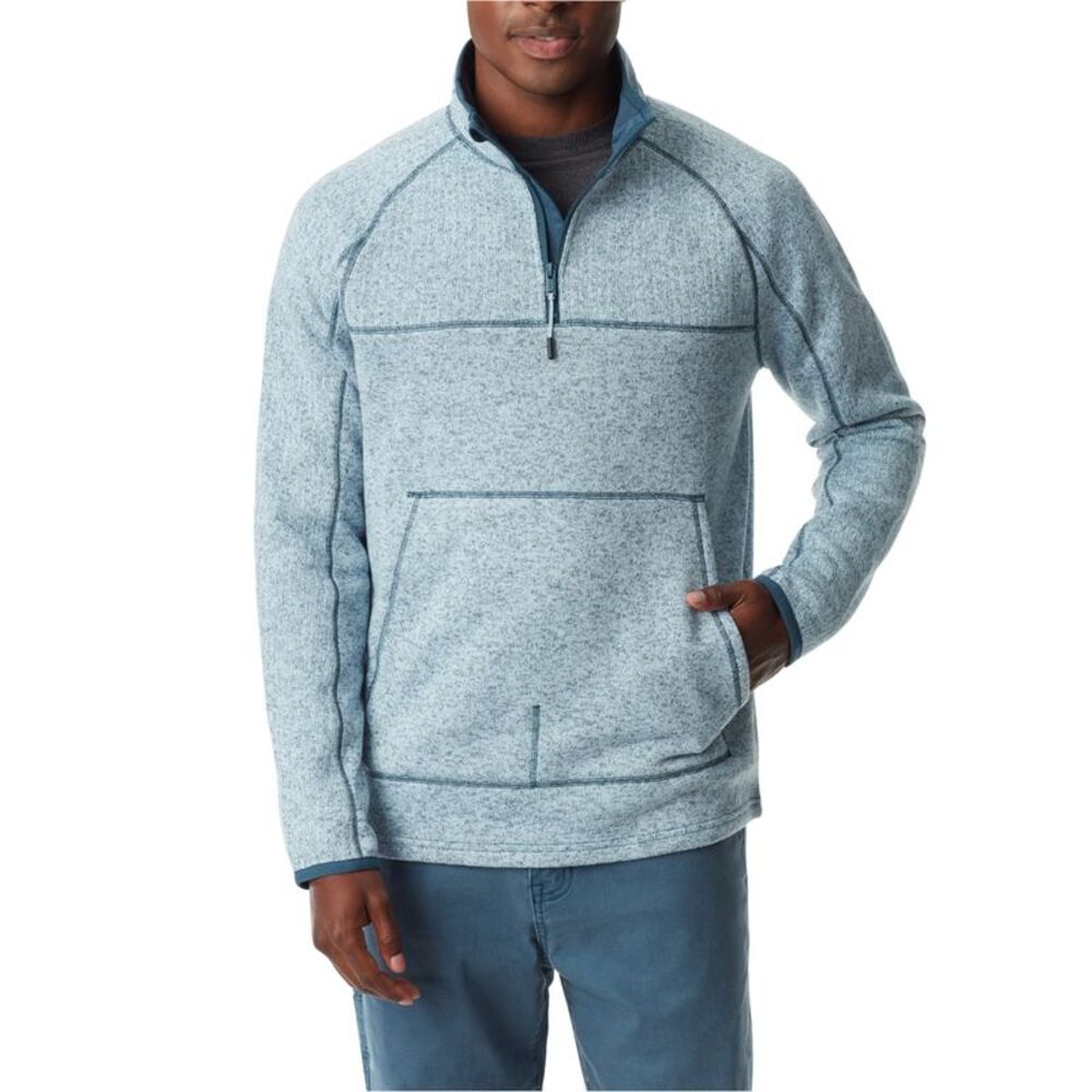 BASS OUTDOOR Mens Quarter Zip Pullover Sweater, NWT